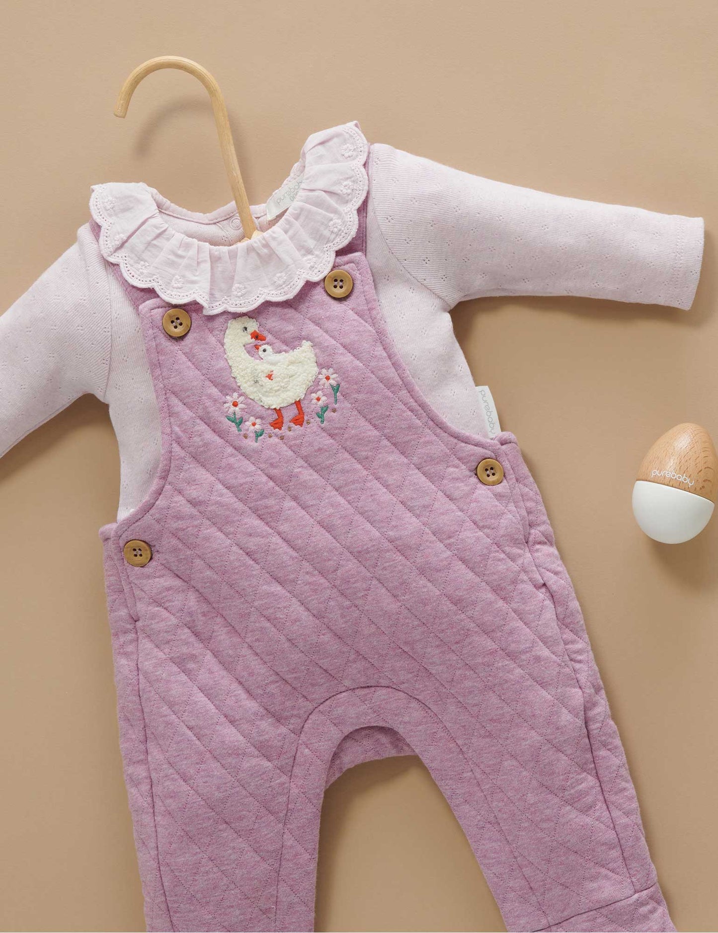 Goosey Floral Quilted Overall