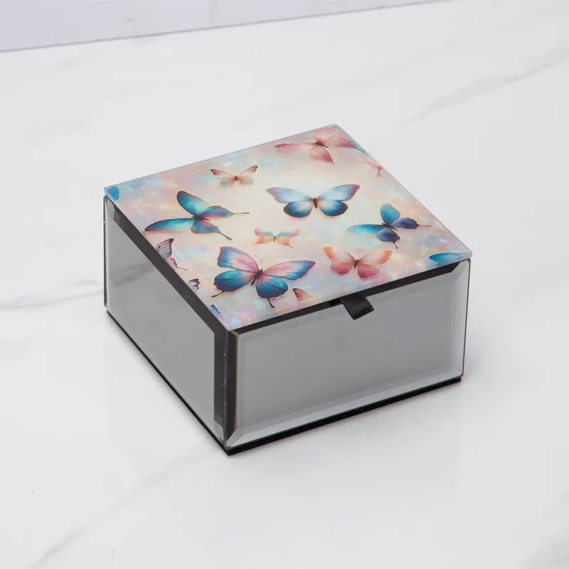 Whispering Wings Butterflies Trinket Box