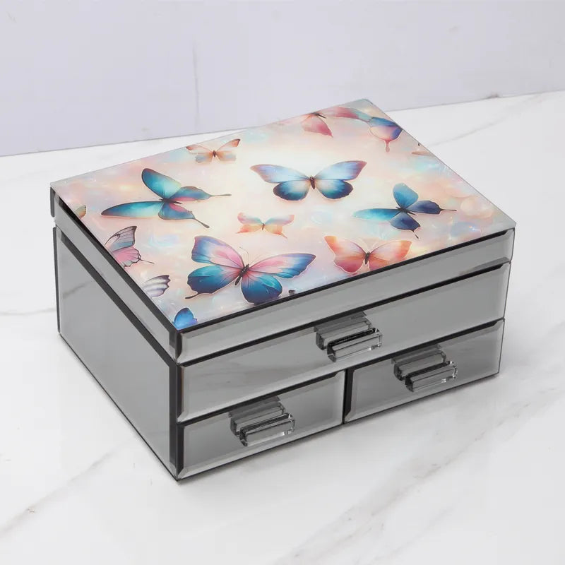 Whispering Wings Butterflies Jumble Jewellery Box