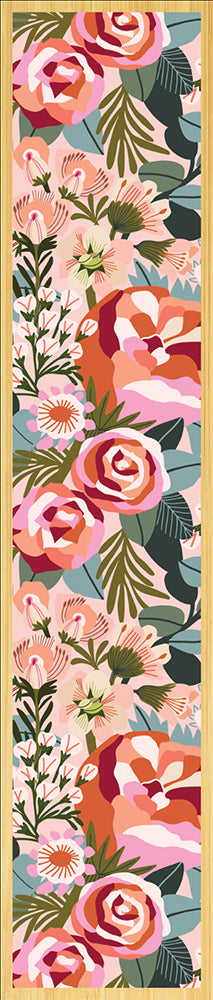 Wooden Bookmark - Blush Peonies & Roses