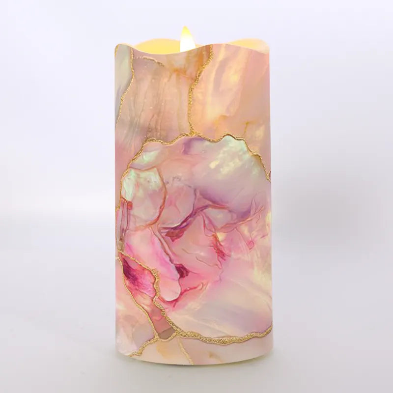 Twilight LED Candle - Marble Glow