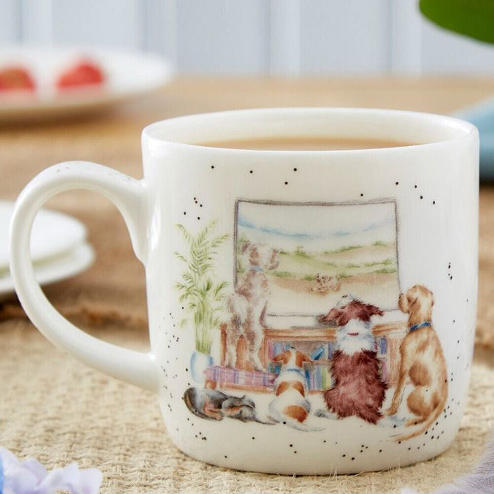Wrendale Designs - ‘Movie Night’ Mug (Dogs)
