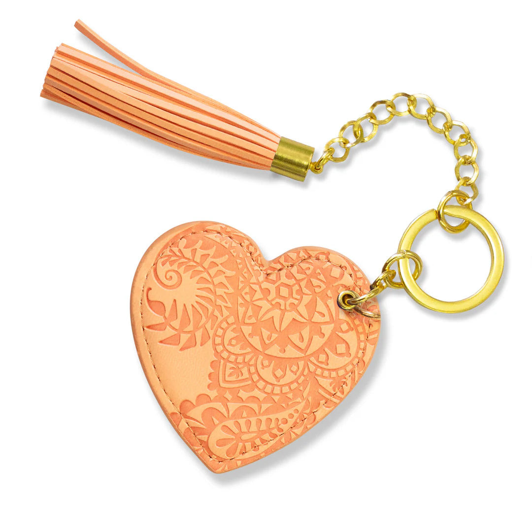 Faux Leather Key Chain - Citrine Dream