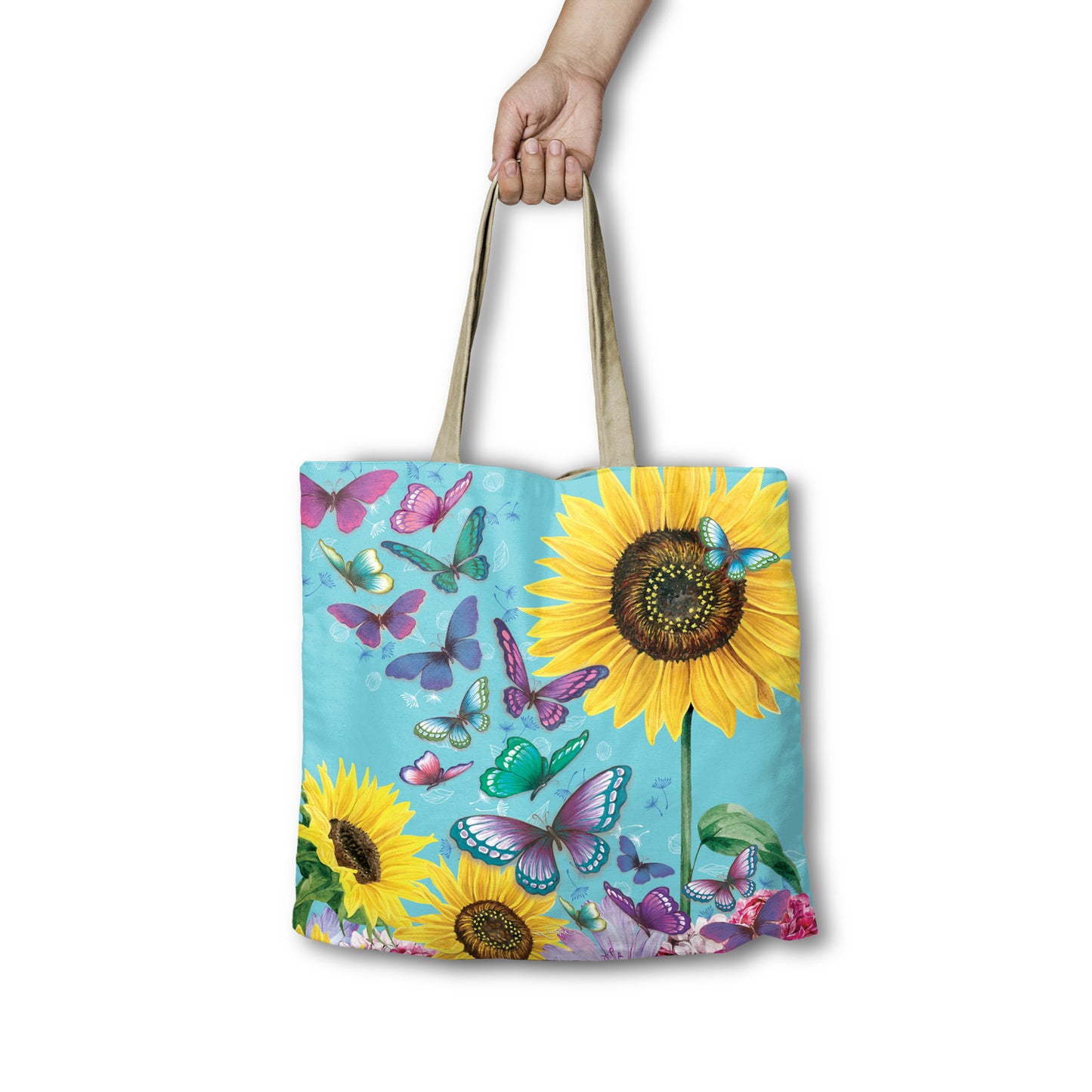 Reusable Shopping Bag - Sunny Butterflies