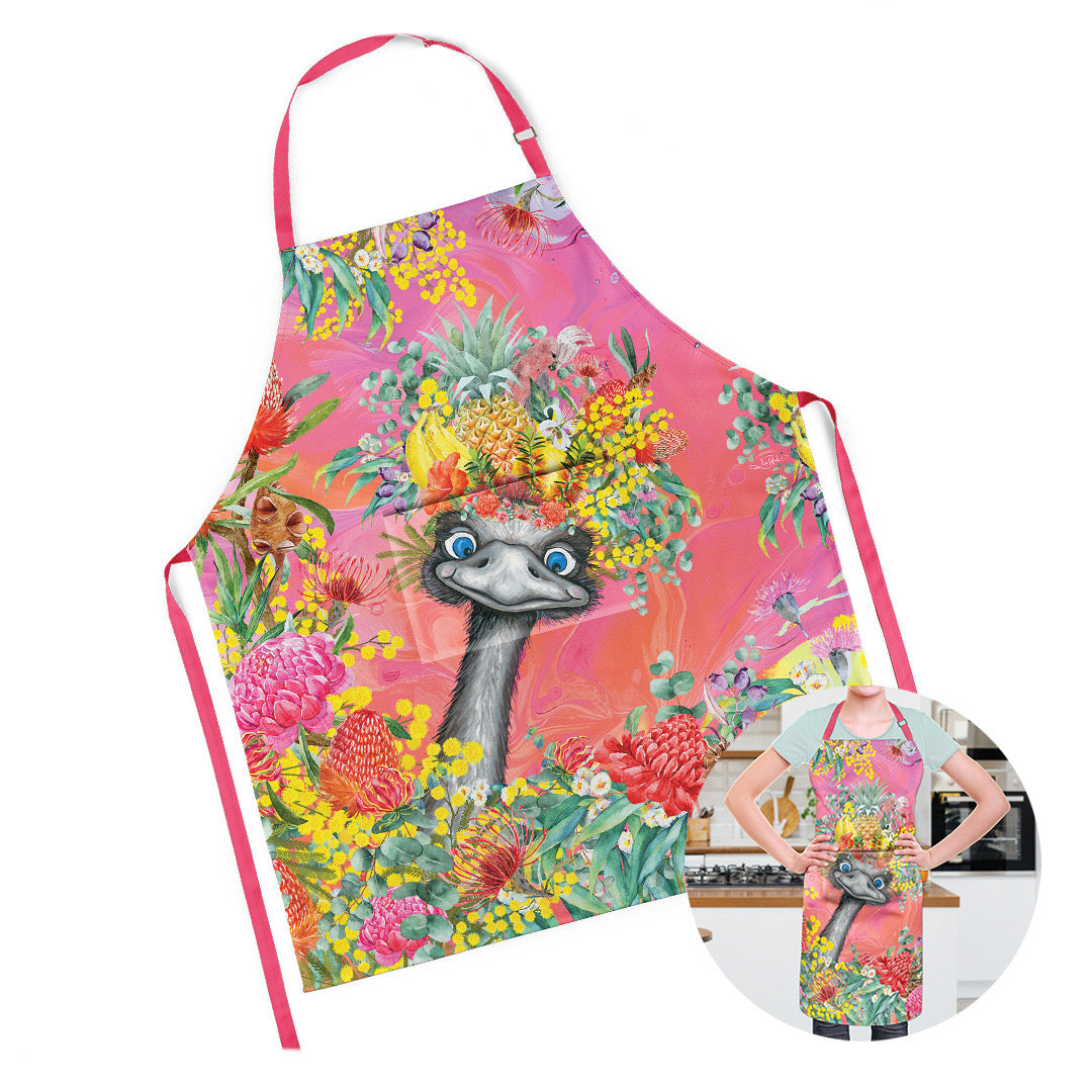 Cotton Apron - Happy Emu