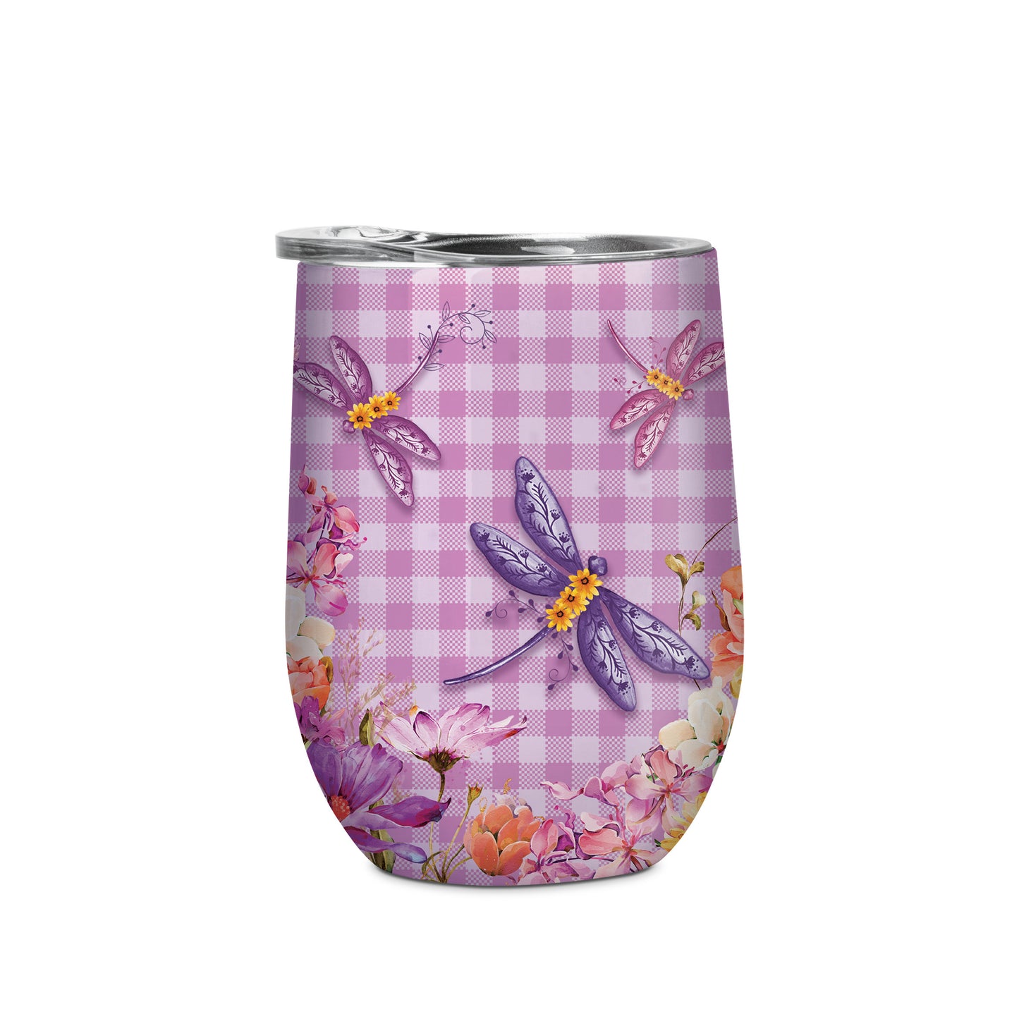 Double Walled Stainless Steel 'Bevvy' Mug (350ml) - Dragonfly Fields