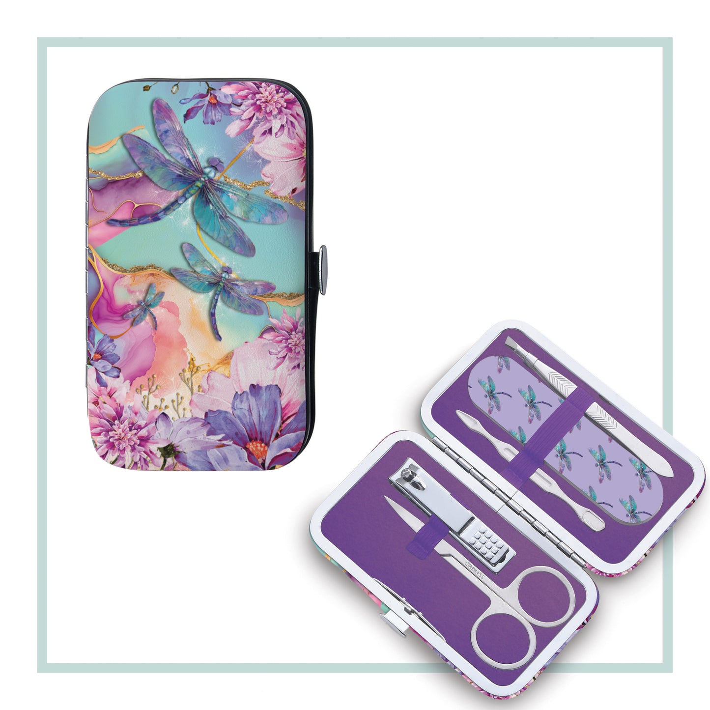 Manicure 5 Piece Set - Delightful Dragonflies
