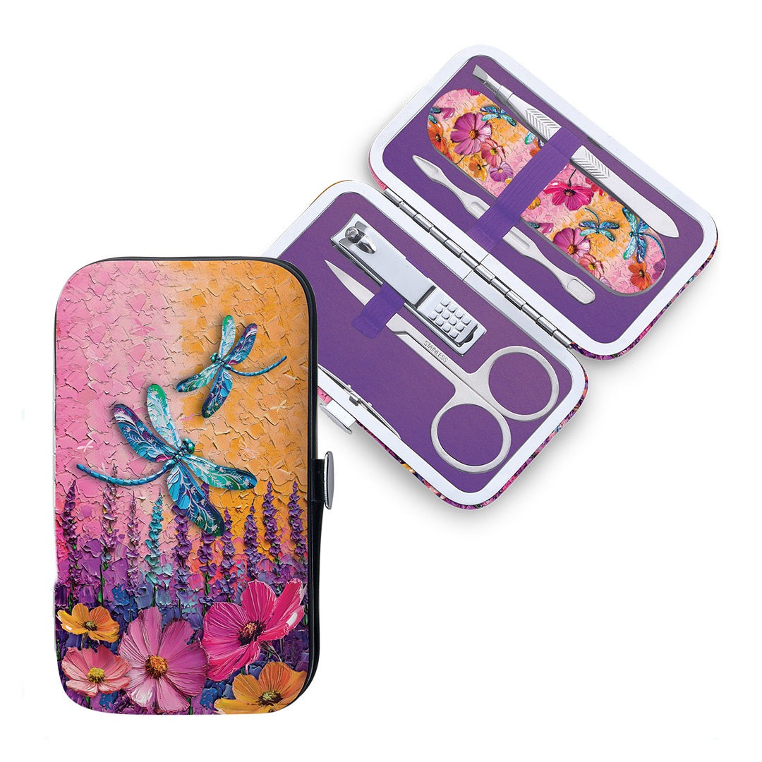 Manicure 5 Piece Set - Playful Dragonflies