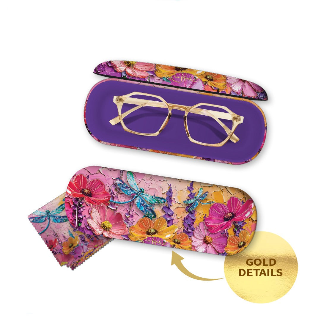 Glasses Case - Playful Dragonflies