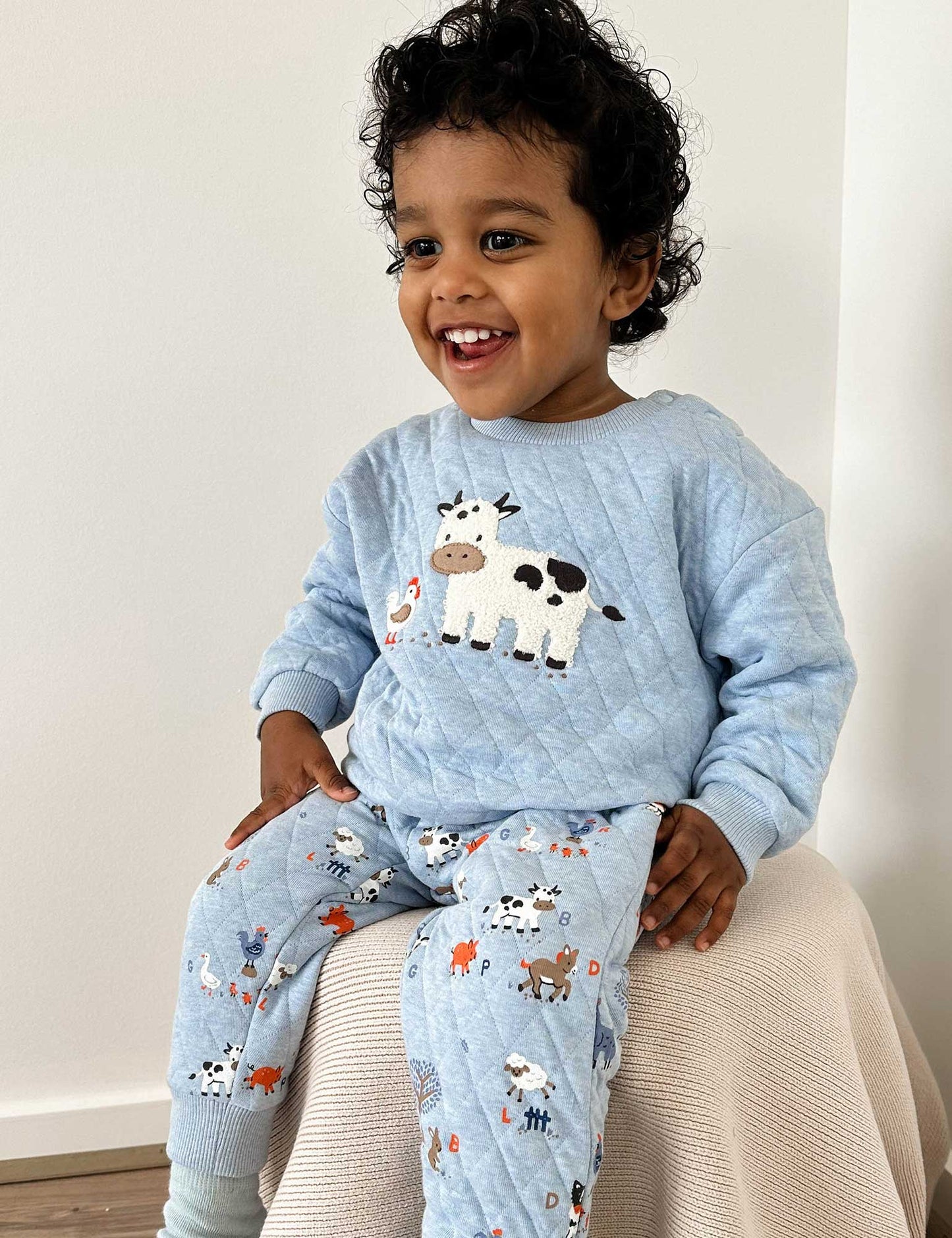 Farm Alphabet Quilted Track Set