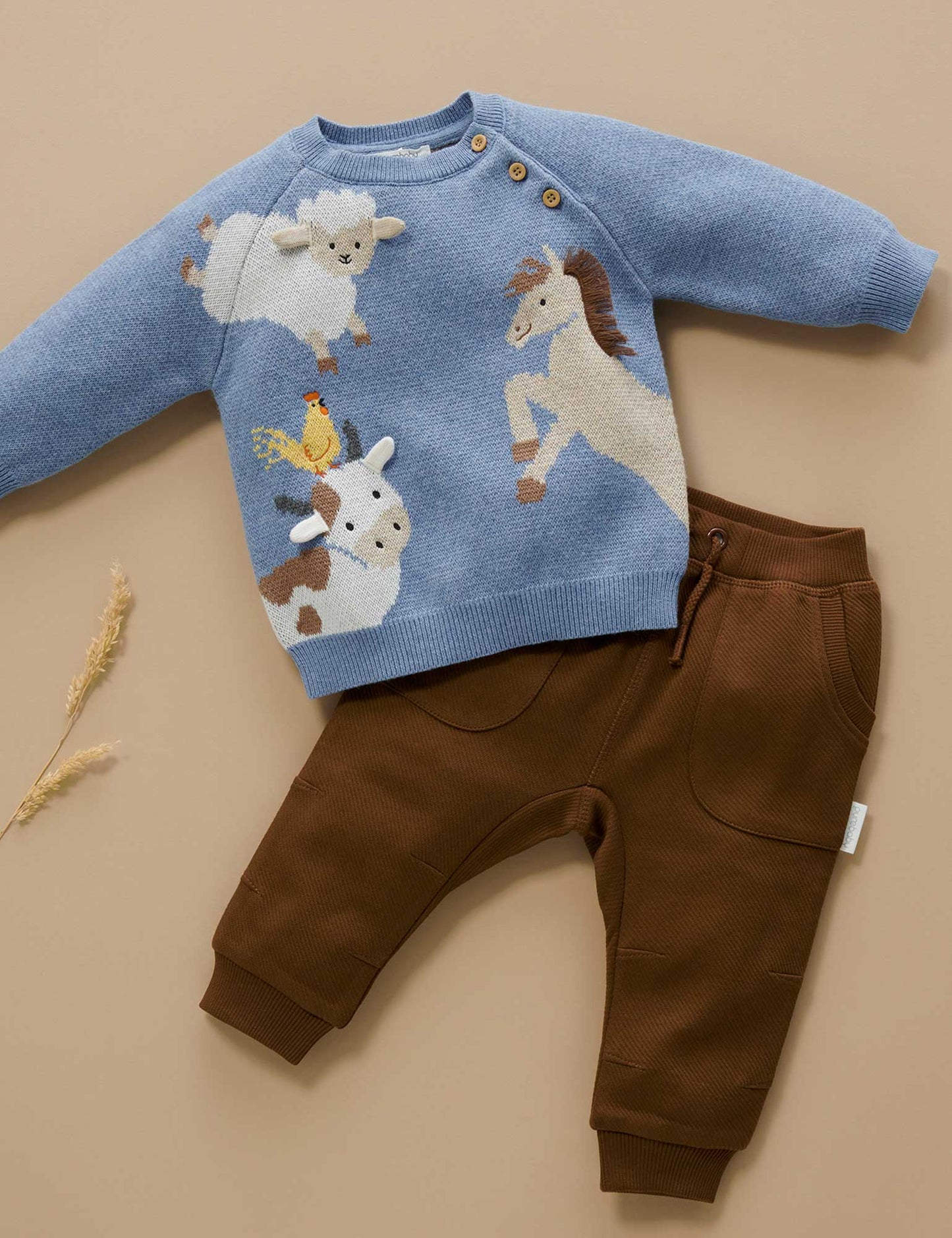 Blue Animal Crackers Jumper