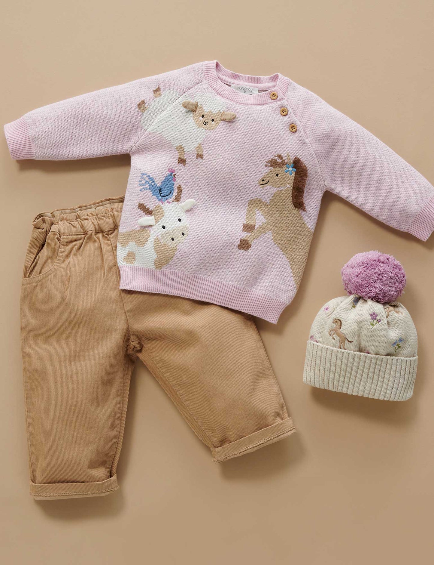 Pink Animal Crackers Jumper
