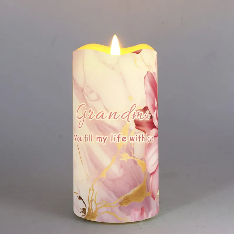 Twilight LED Candle Blooming Elegance - Grandma