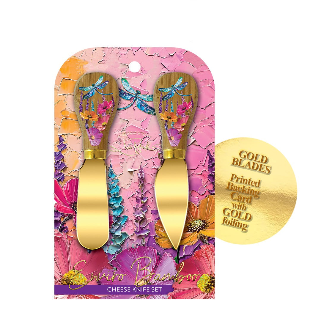 Cheese Knives - Playful Dragonflies