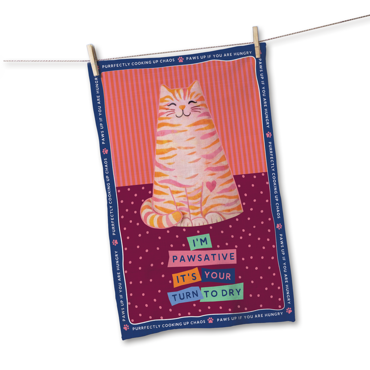 Pawsative It’s Your Turn to Dry Tea Towel (Sassy Cat)