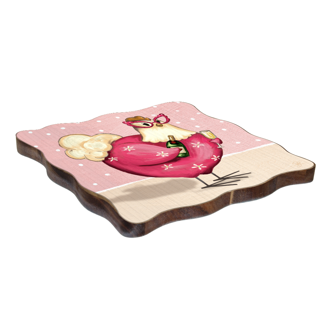 Wooden Artwork - Sally Chicken