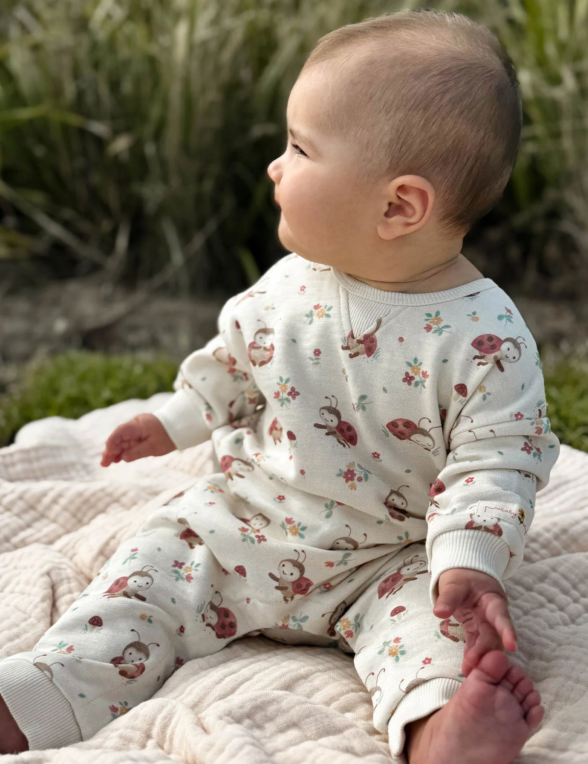 Ladybird Fleece Track Growsuit
