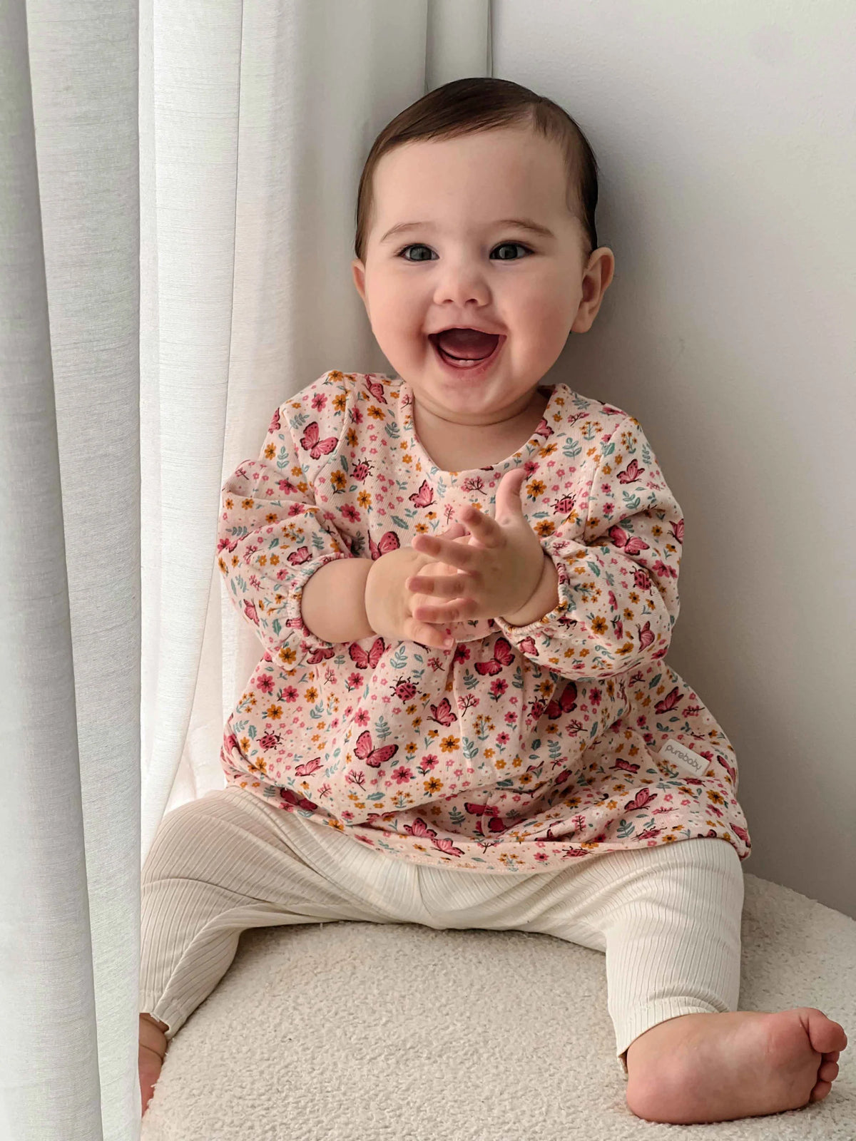 Butterfly Cosy Dress and Leggings Set