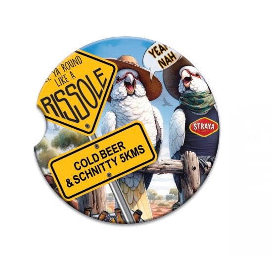 Ceramic Absorbent Car Coaster - Yeah Nah