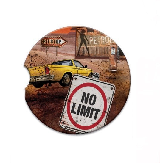 Ceramic Absorbent Car Coaster - No Limit