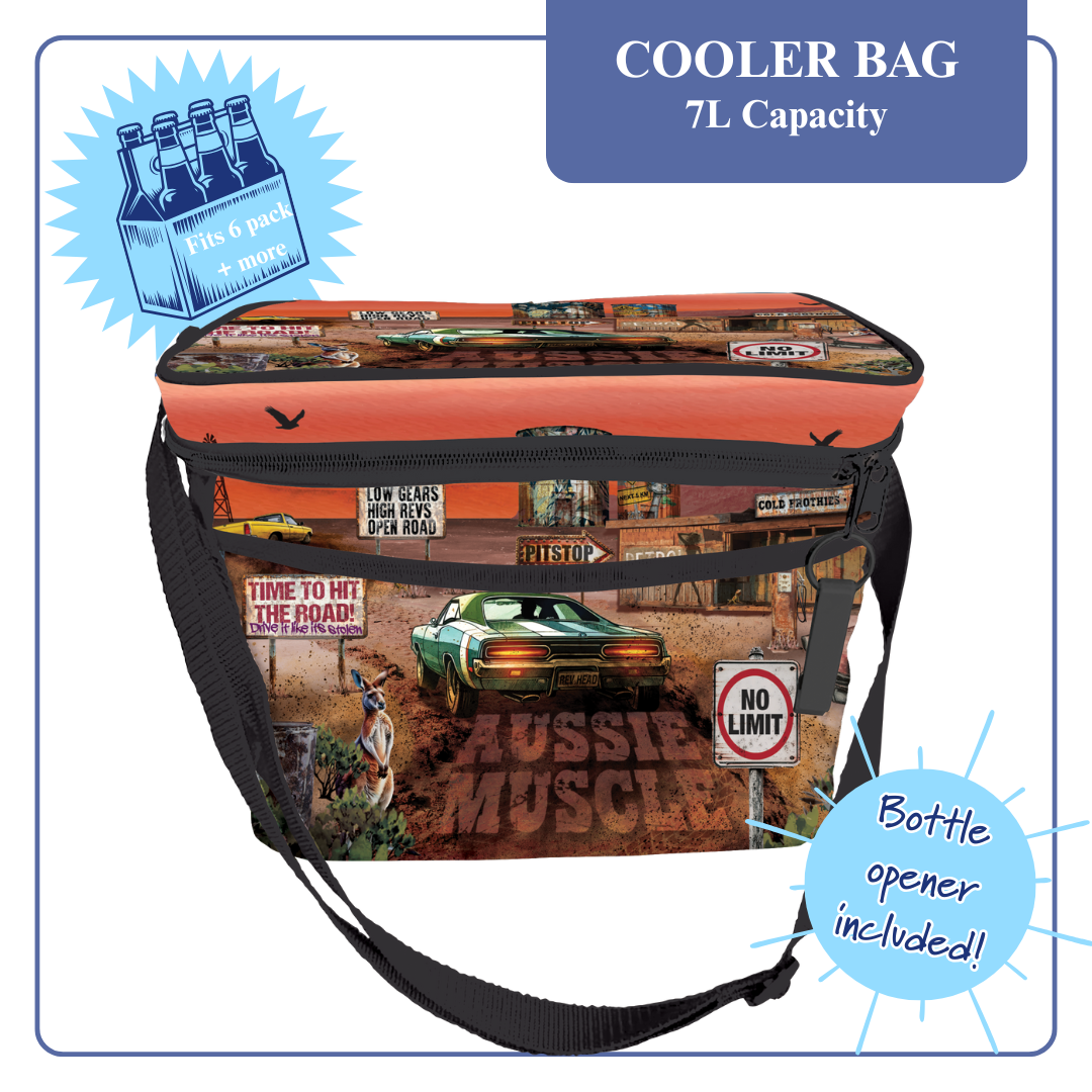 Happy Hour Insulated Cooler Bag - Aussie Muscle