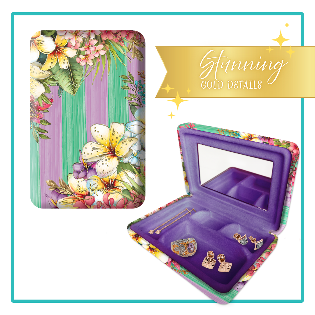 Compact Jewellery Case - Paradise Bloom