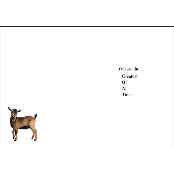 Animal Affirmations Card - Happy Birthday You Old Goat