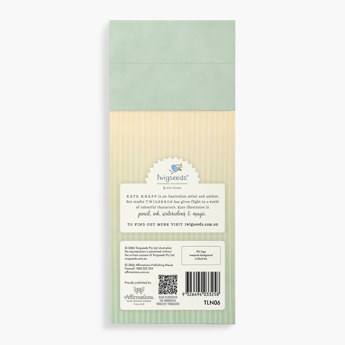 Twigseeds Magnetic List Notepad - Fireplace
