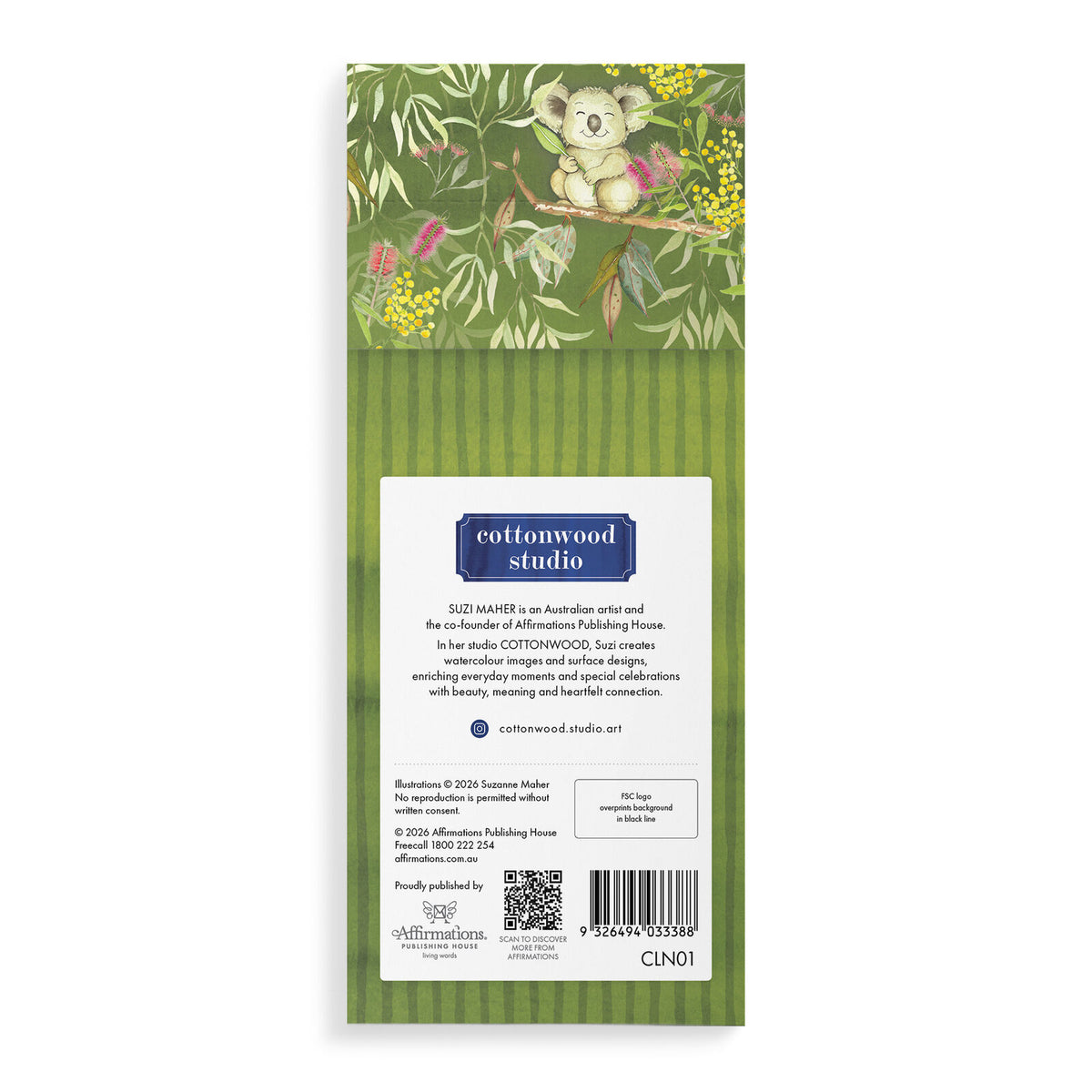 Cottonwood Magnetic List Notepad - Koala