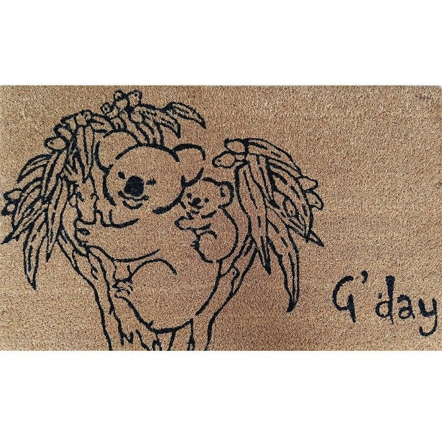 G’day Koala and Baby Doormat