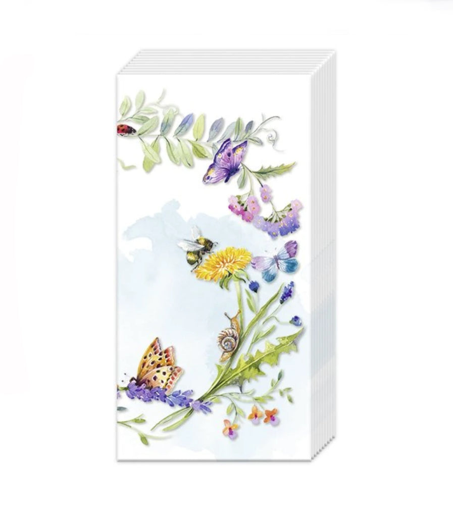 Pocket Tissues - Spring Wreath