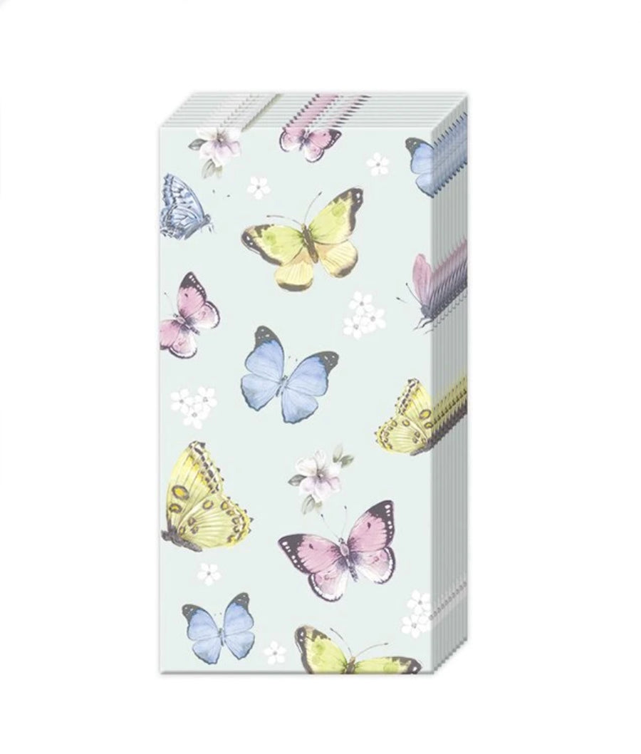 Pocket Tissues - Pastel Butterflies