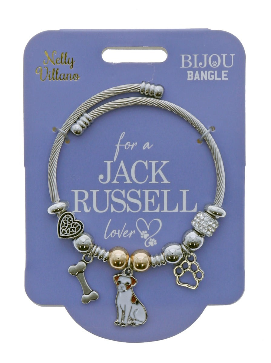 Pet Lover Bijou Bangle - Jack Russell
