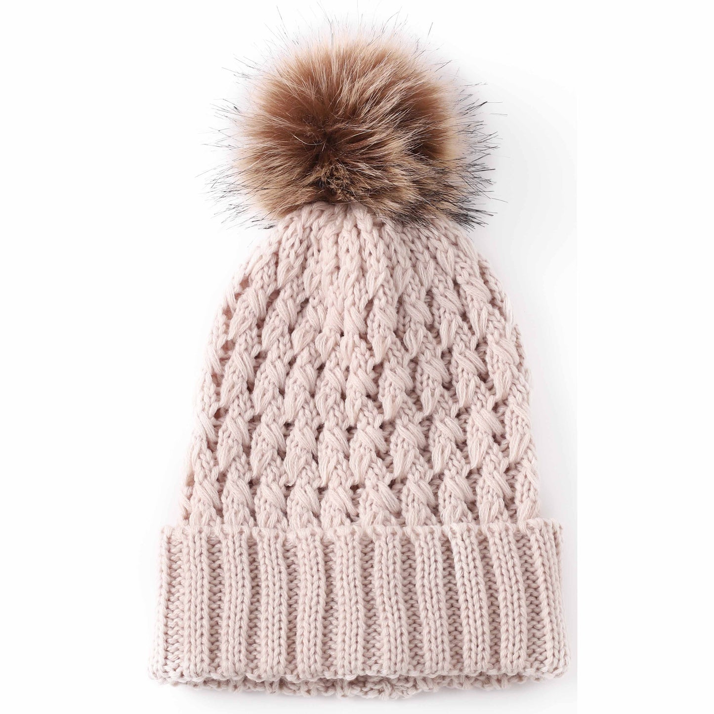 Chunky Knit Bobble Beanie