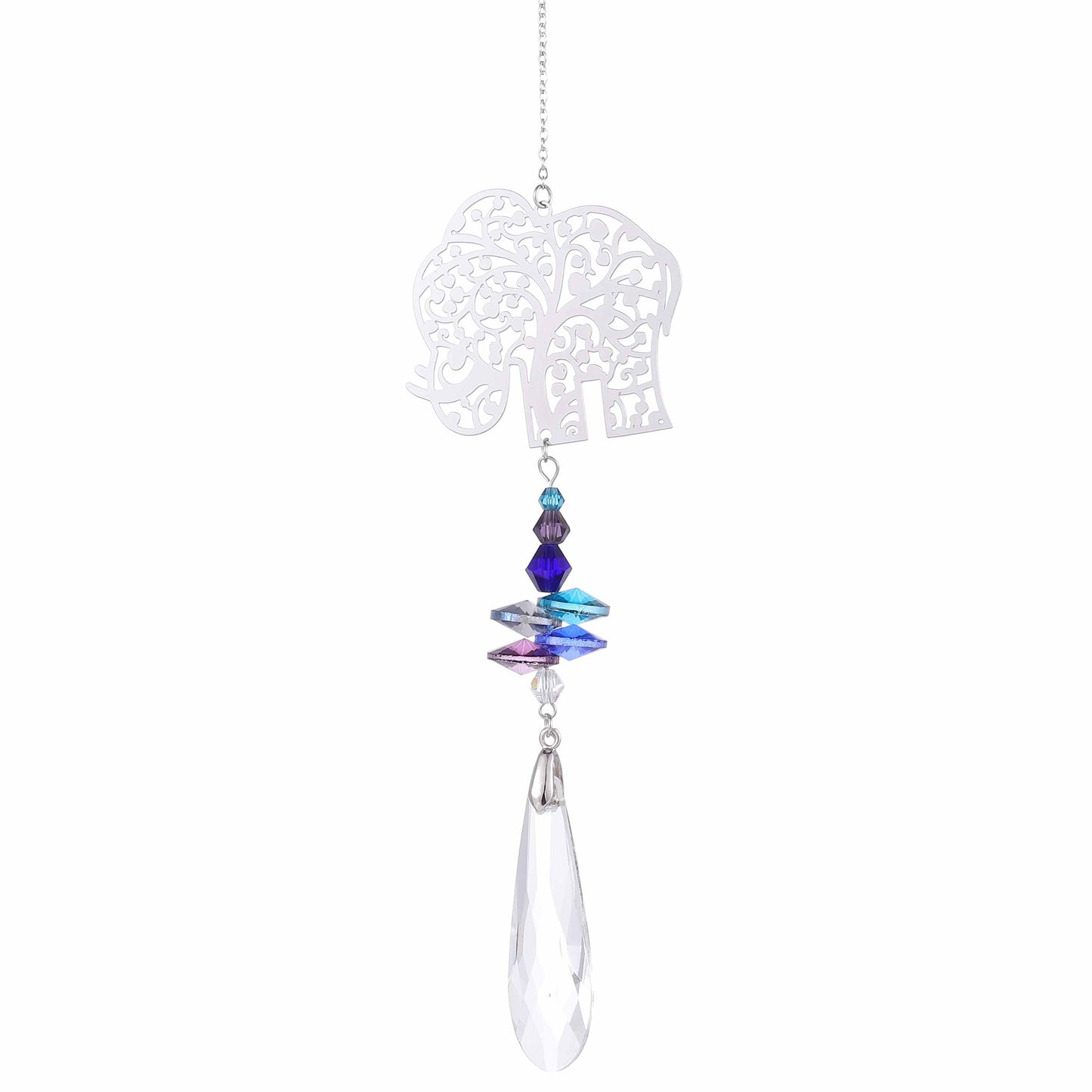 Elephant Suncatcher (Blue)