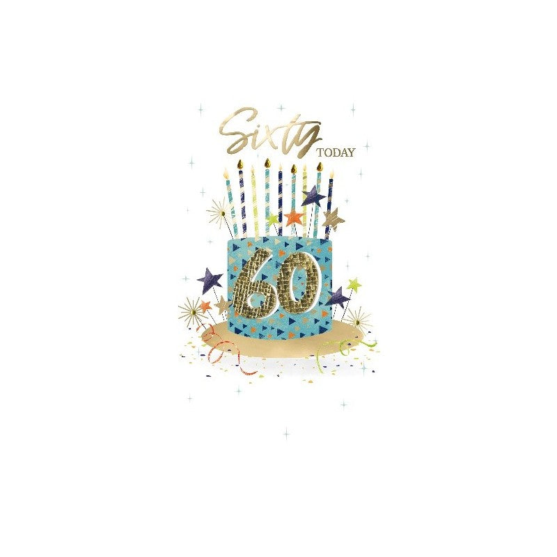 Card - Sixty Today (Birthday Cake)
