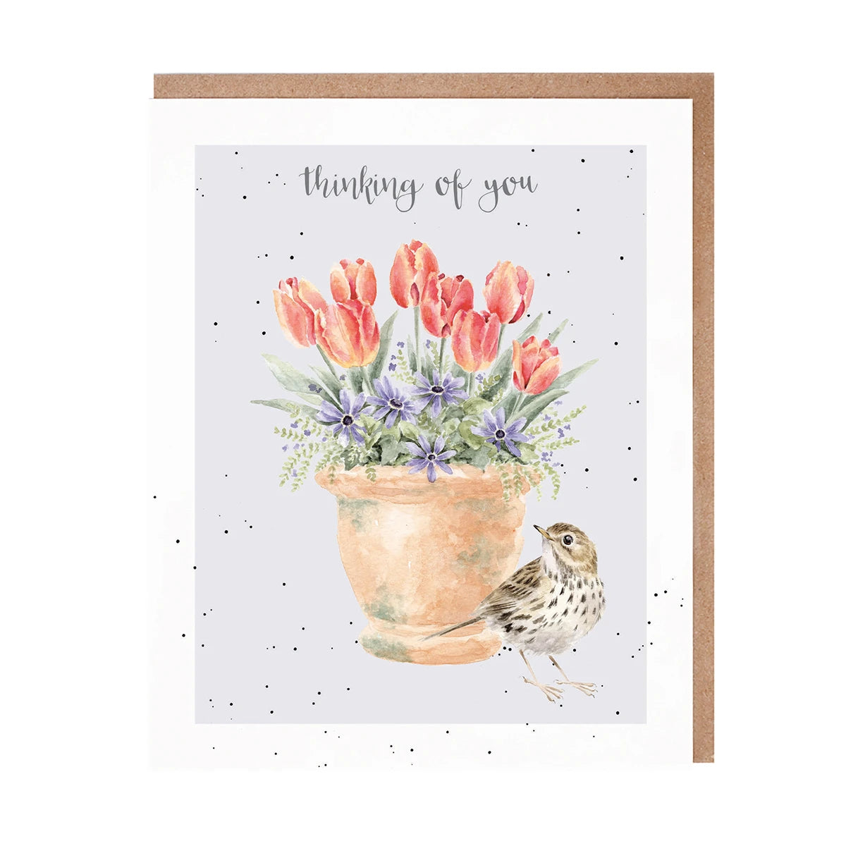 Wrendale Designs Card - Thinking of You (The Meadow Pipit)