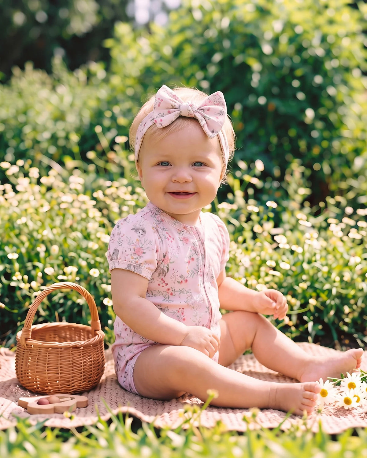 Willa Organic Short Sleeve Zip Romper