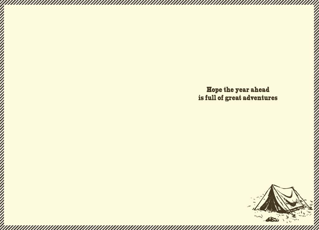 Card - Birthday Wishes Camp More Worry Less (Aussie Vibes)