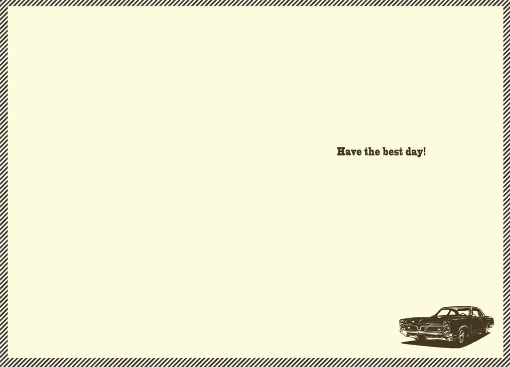 Card - Birthday Wishes Forever A Classic Car (Aussie Vibes)