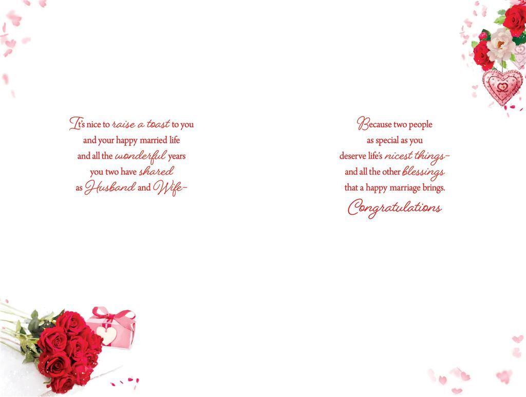 Card - Congratulations On Your Ruby Anniversary 40 Years Of Love
