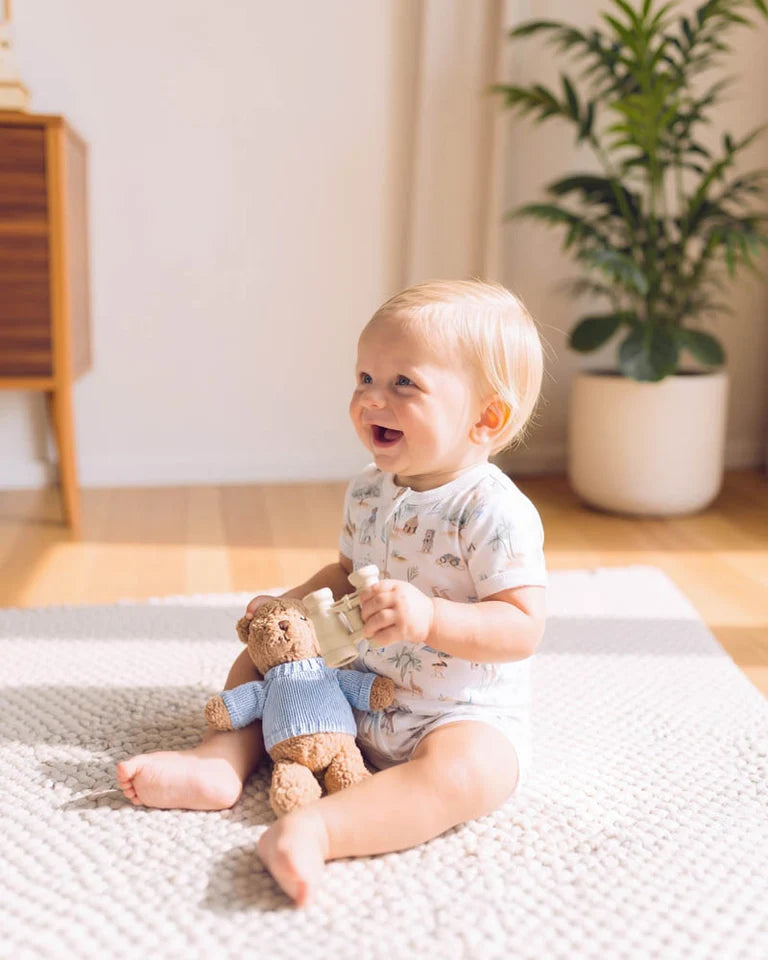 Brady Organic Short Sleeve Zip Romper