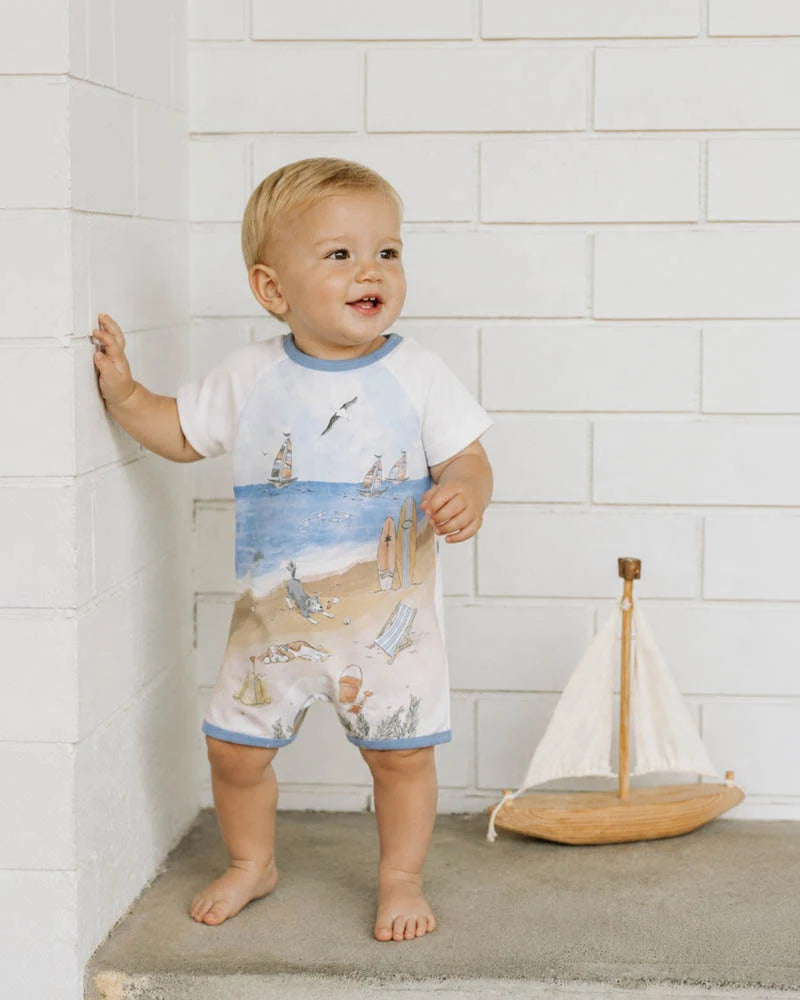 Max Organic Short Sleeve Beach Romper