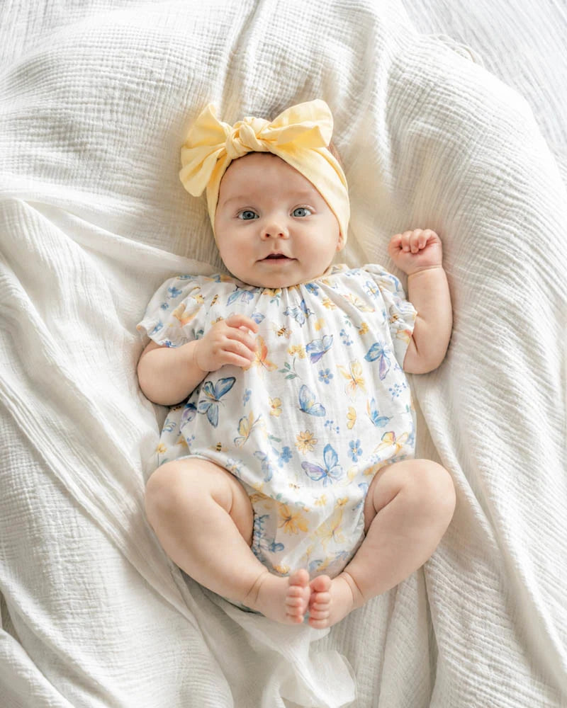Libby Short Sleeve Butterfly Romper