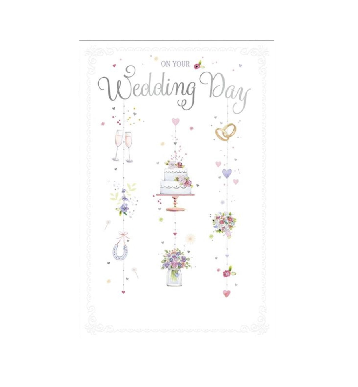 Card - On Your Wedding Day (Icons)