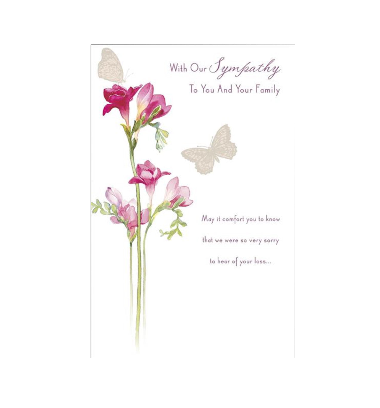 Card - With Our Sympathy to You and Your Family