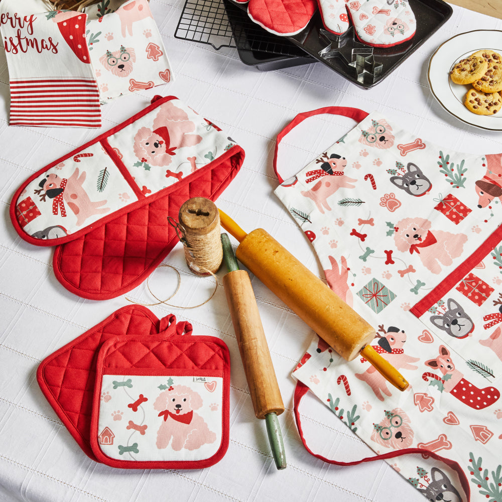 Christmas Dogs Apron