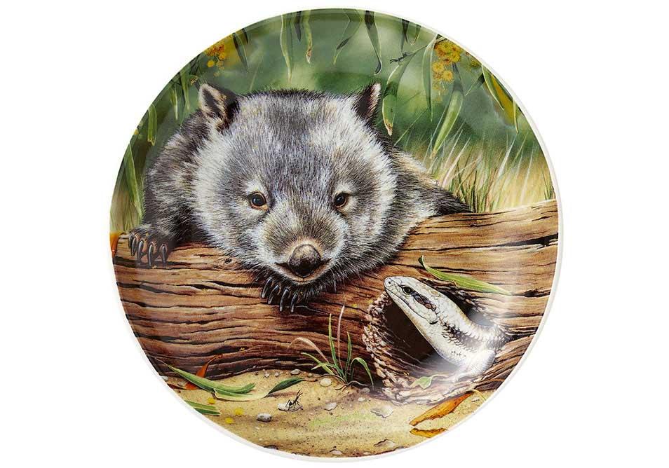 Fauna of Aus - Wombat & Lizard Trinket Dish