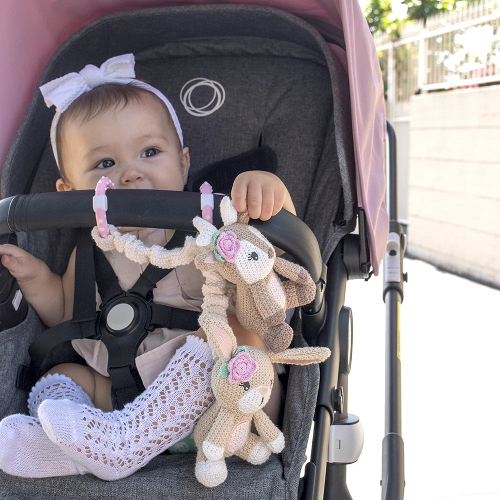 Stroller Toys 2PK - Fawn & Bunny