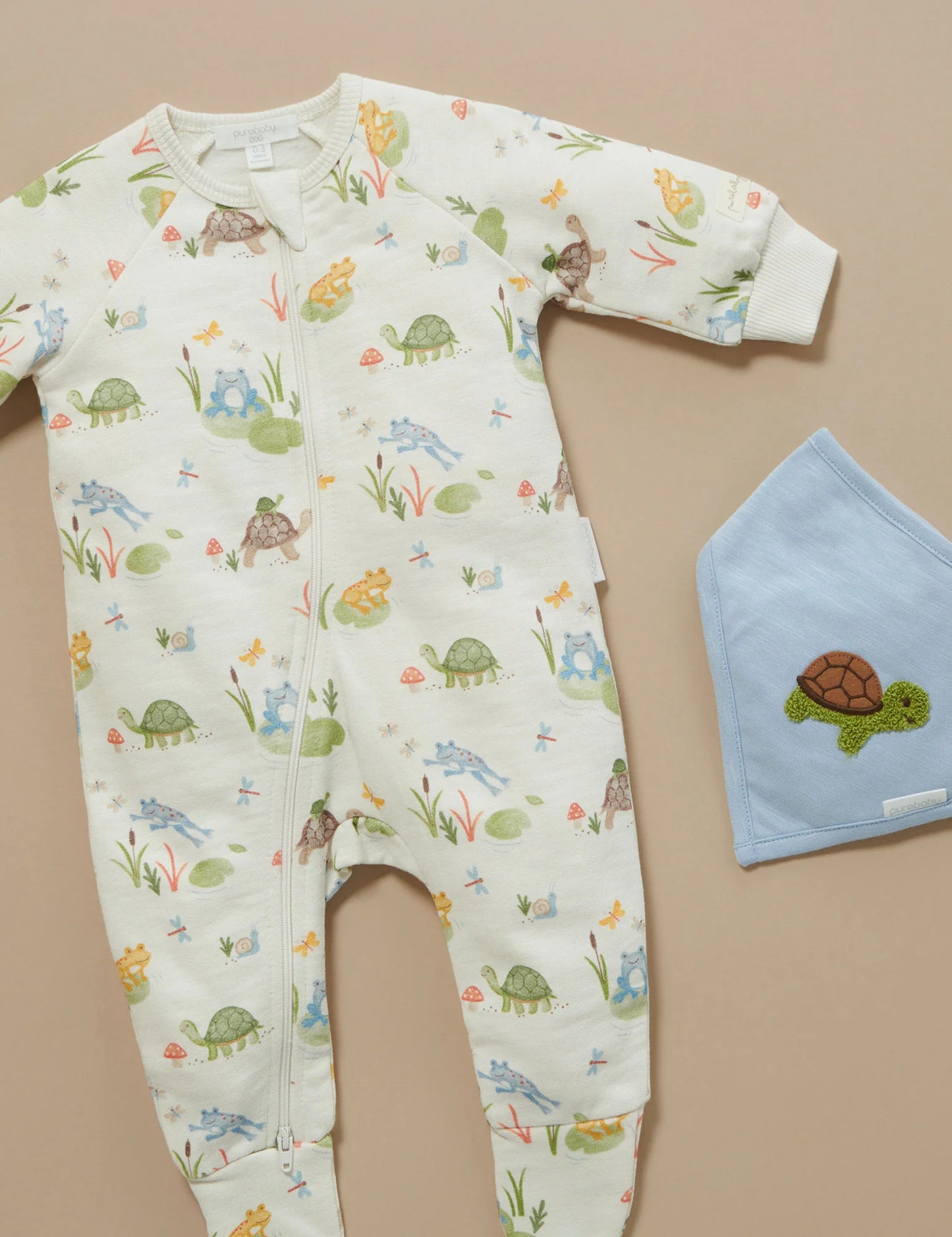 River Friends Fleece Zip Growsuit